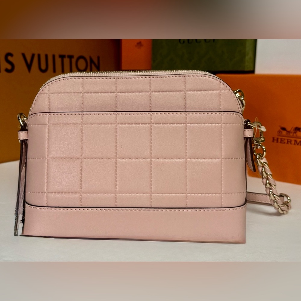 🆕MICHAEL KORS Jet SET CHARM Smokey Rose LG Dome Crossbody - Picture 12 of 16